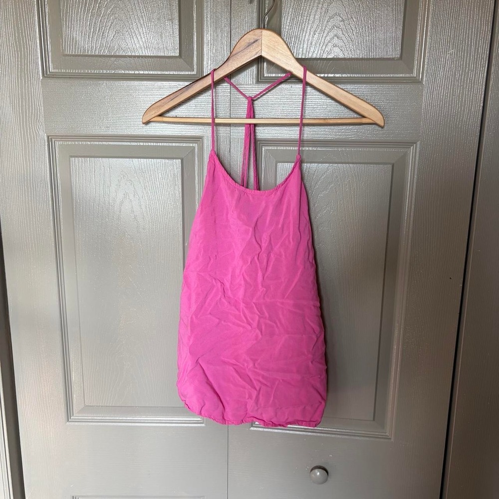 Xhilaration Pink Halter Neck Blouse Y2K Fairy Preppy Flowy Top Womens Size S